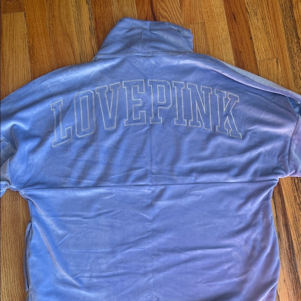 Pink Blue Velvet Hoodie - Picture 4 of 4